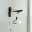 Nordic Ceramic Wall Lamp with Pull Switch – Modern Copper Wall Sconce