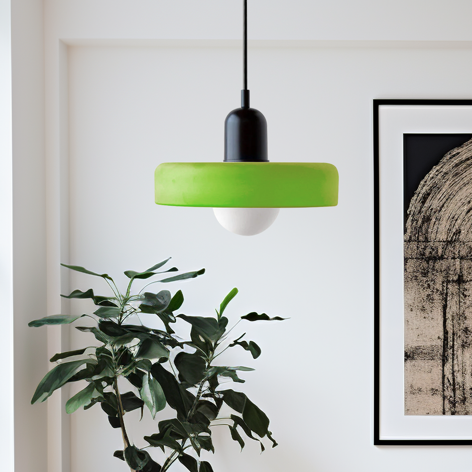 Pendant Light in Colored Glass