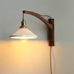 Nordic Ceramic Wall Lamp with Pull Switch – Modern Copper Wall Sconce