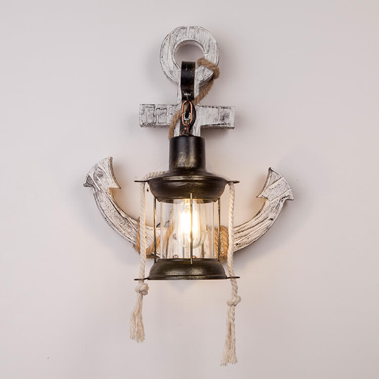 Vintage-Inspired Wall Lamp – Steampunk Wood and Metal Design