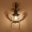 Vintage-Inspired Wall Lamp – Steampunk Wood and Metal Design
