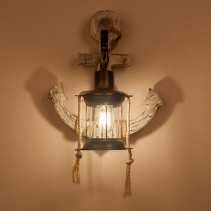 Vintage-Inspired Wall Lamp – Steampunk Wood and Metal Design
