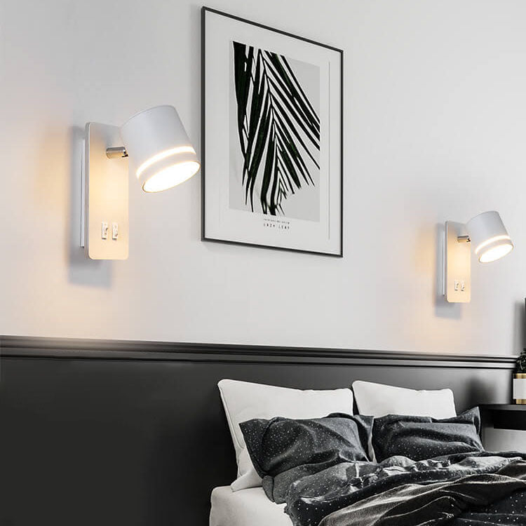 Rotatable Metal Wall Light – Dual Control Reading Sconce for Bedrooms