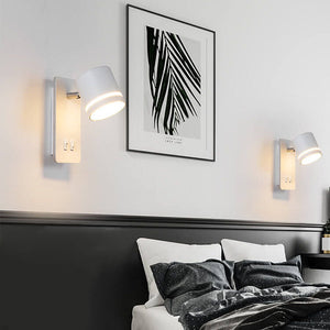 Rotatable Metal Wall Light – Dual Control Reading Sconce for Bedrooms