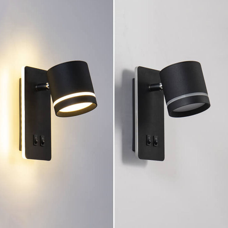 Rotatable Metal Wall Light – Dual Control Reading Sconce for Bedrooms