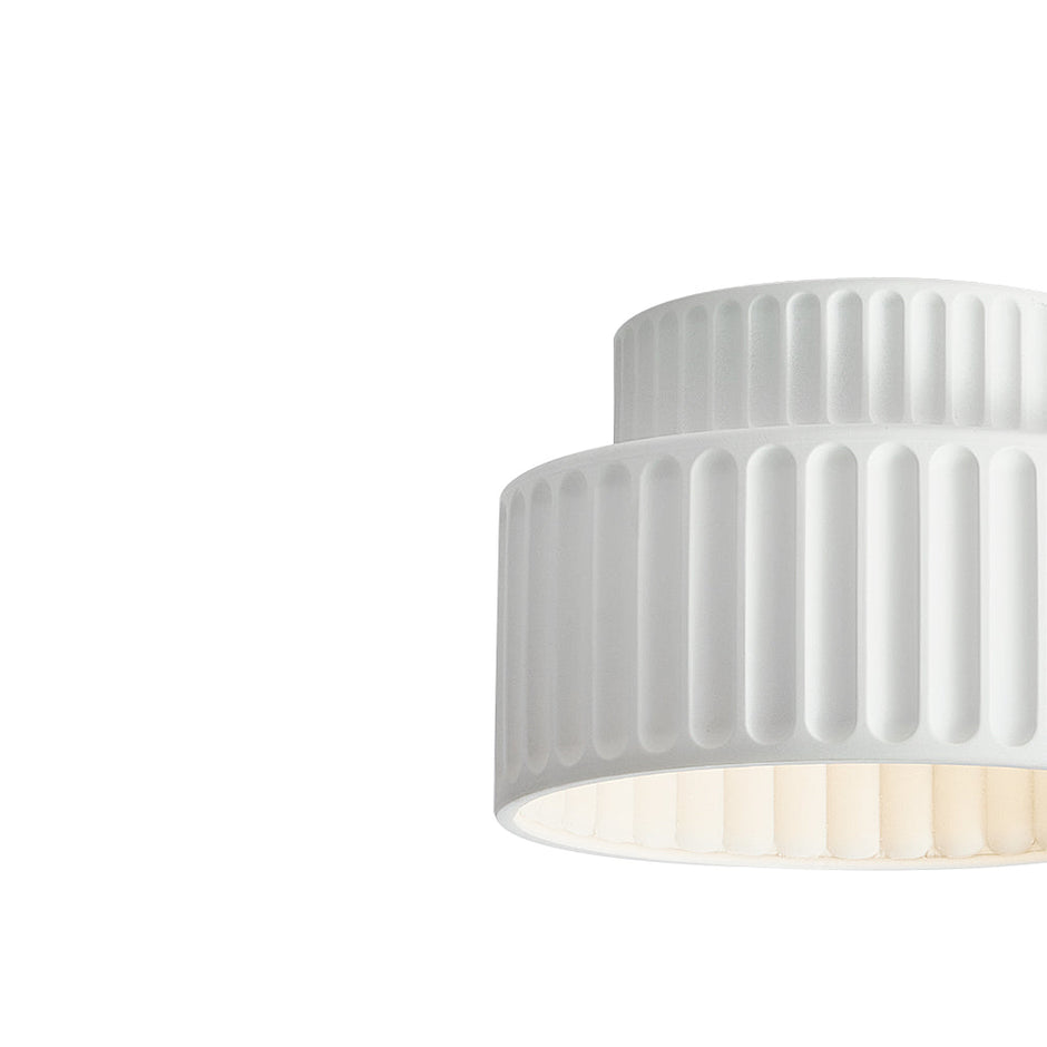 Ceiling Light Cream Style Vintage Drum Semi Flush Mount