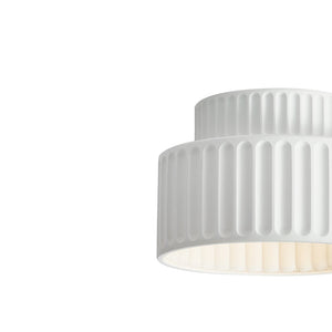 Ceiling Light Cream Style Vintage Drum Semi Flush Mount