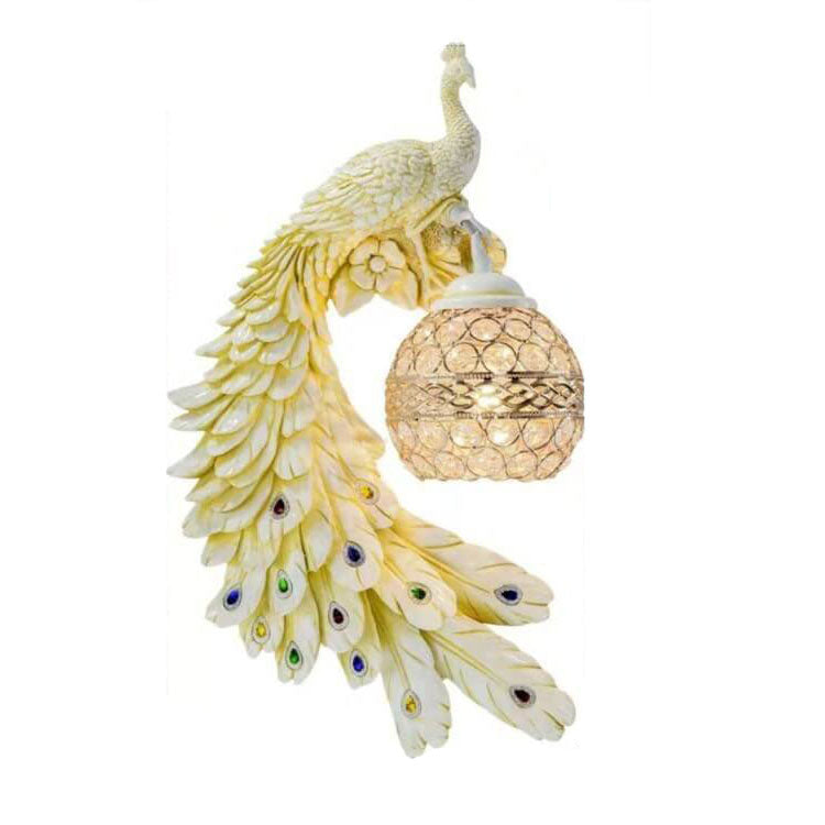 Luxury Peacock Wall Sconce – Elegant Handcrafted Wall Lighting