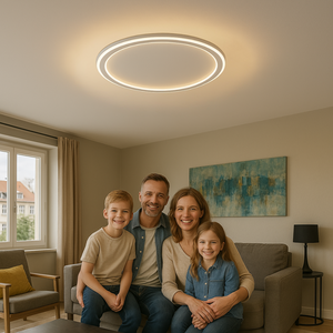 Modern Simple Round Ceiling Light – Minimalist LED Chandelier