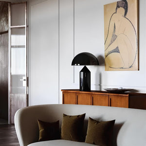 Contemporary Mushroom Table Lamp – Sleek Minimalist LED Light with Elegant Metal Frame