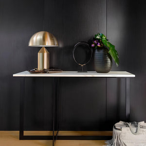 Contemporary Mushroom Table Lamp – Sleek Minimalist LED Light with Elegant Metal Frame