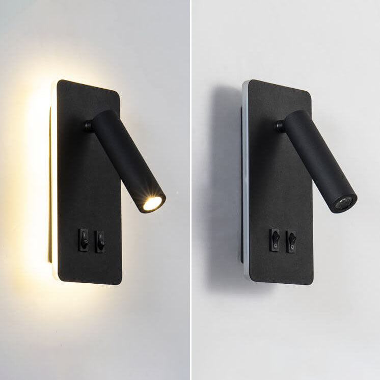 Rotatable Metal Wall Light – Dual Control Reading Sconce for Bedrooms