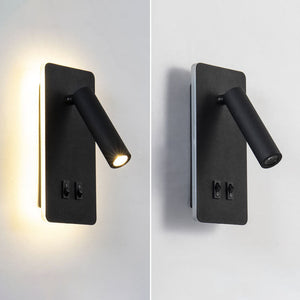 Rotatable Metal Wall Light – Dual Control Reading Sconce for Bedrooms