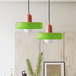 Pendant Light in Colored Glass