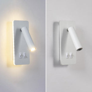 Rotatable Metal Wall Light – Dual Control Reading Sconce for Bedrooms