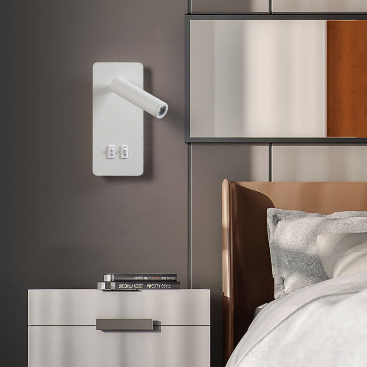 Rotatable Metal Wall Light – Dual Control Reading Sconce for Bedrooms
