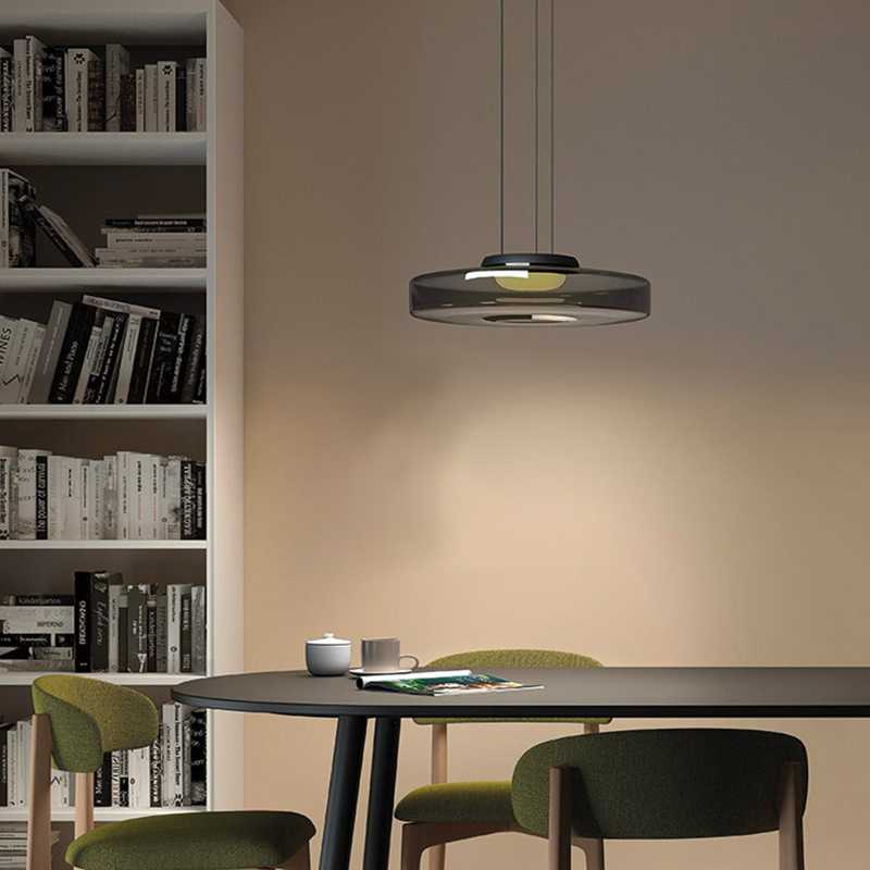 Moon Pendant Ceiling Light – Hanging Cord Lamp for Home & Café Decor