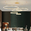 Modern Pendant Light Tir-Circle, Black/Gold/Coffee, Metal