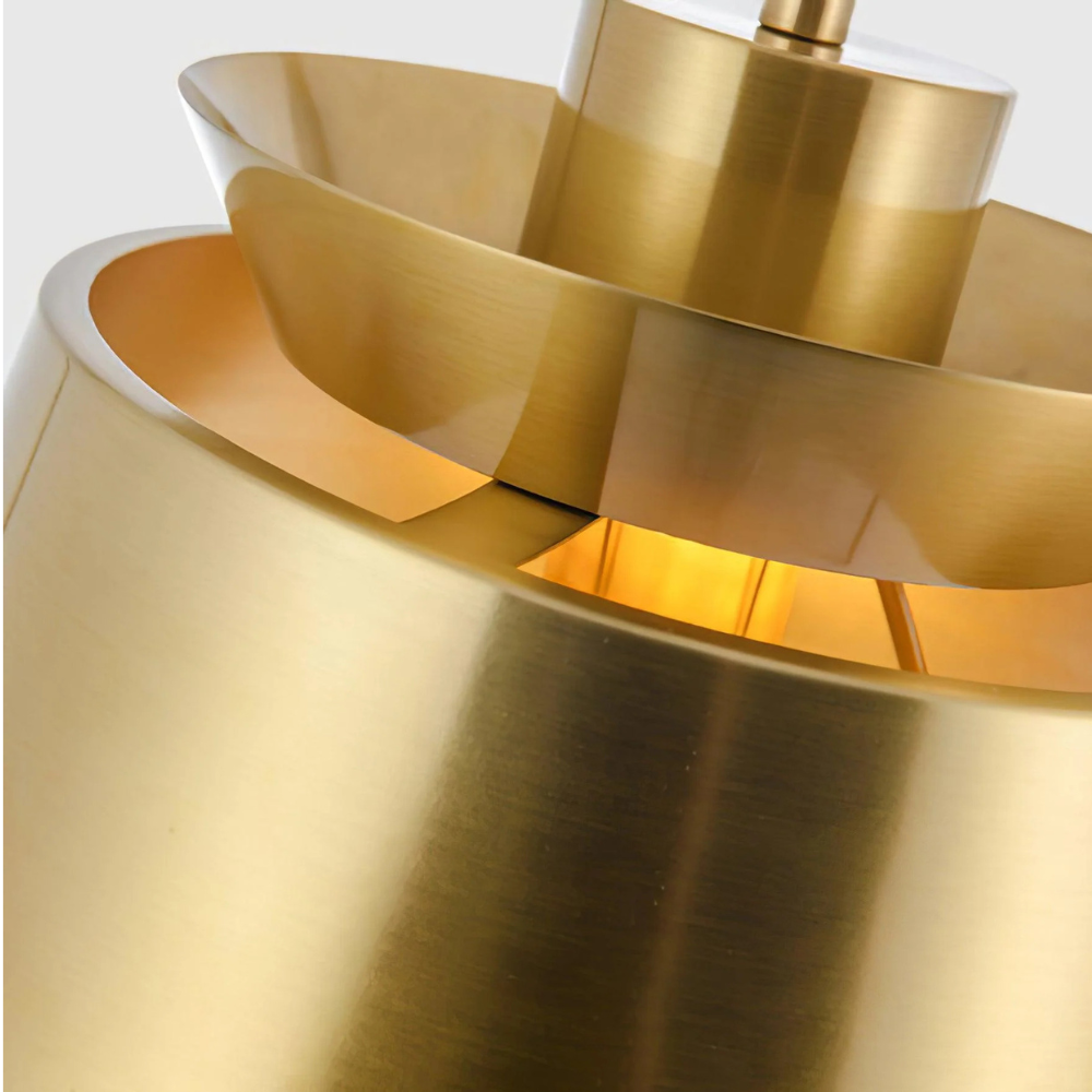 Vintage Style Metallic Pendant Light