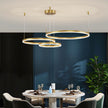 Modern Pendant Light Tir-Circle, Black/Gold/Coffee, Metal