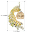 Luxury Peacock Wall Sconce – Elegant Handcrafted Wall Lighting