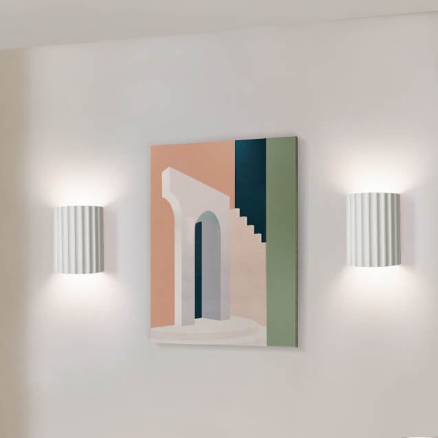 Minimalist Resin Wall Sconce – Energy-Efficient LED Light for Hallways