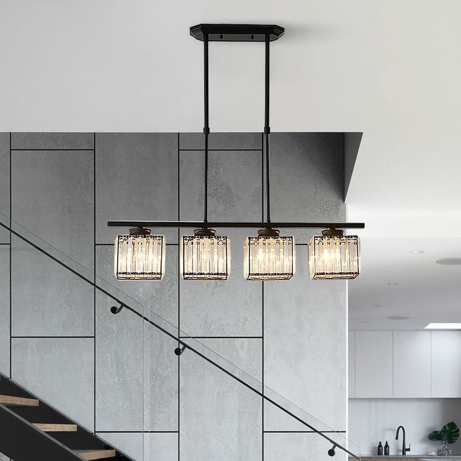 Modern Multi-Head Glass Pendant Light – Nordic Style Hanging Fixture