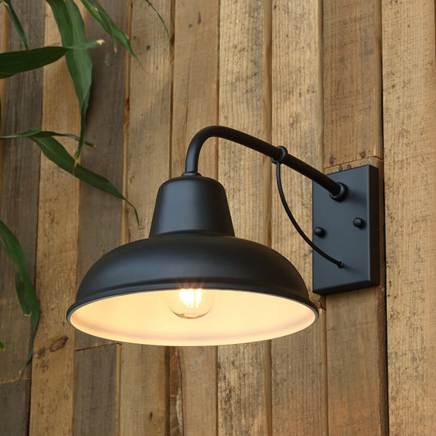 Rustic Outdoor Wall Lamp – Waterproof Glass LED Light Fixture for Home & Patio