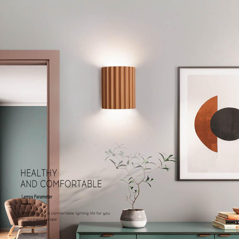 Minimalist Resin Wall Sconce – Energy-Efficient LED Light for Hallways