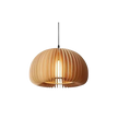 Wooden Pumpkin Pendant Light
