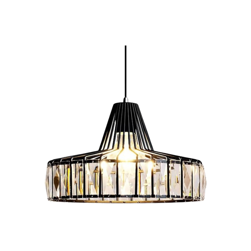 Crystal Minimalist Single-Head Chandelier