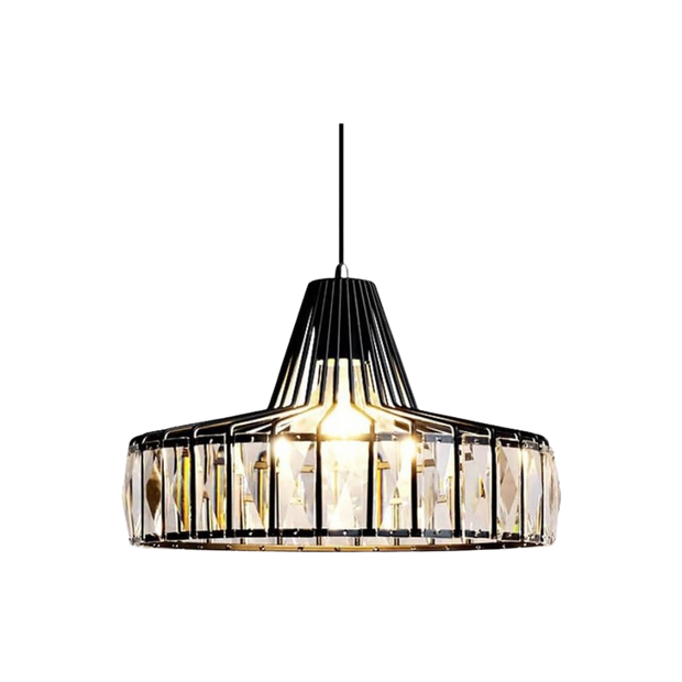 Crystal Minimalist Single-Head Chandelier