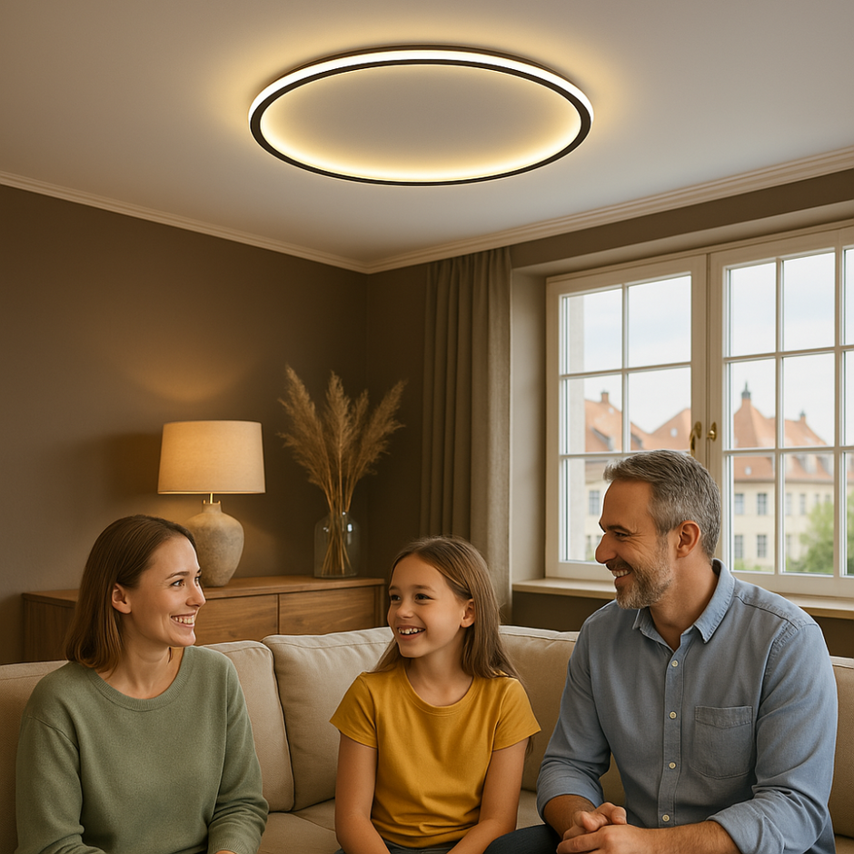 Dimmable LED ceiling light Elegant lighting for the living room, dining room and hallway