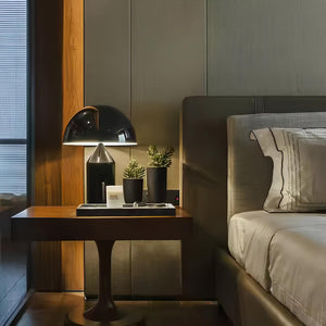 Contemporary Mushroom Table Lamp – Sleek Minimalist LED Light with Elegant Metal Frame