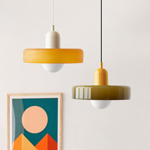 Pendant Light in Colored Glass