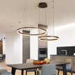 Modern Pendant Light Tir-Circle, Black/Gold/Coffee, Metal