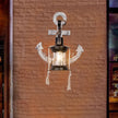 Vintage-Inspired Wall Lamp – Steampunk Wood and Metal Design
