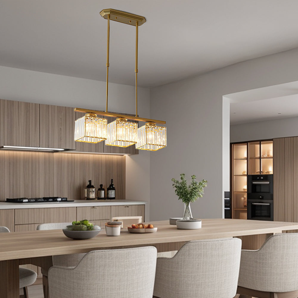 Modern Multi-Head Glass Pendant Light – Nordic Style Hanging Fixture