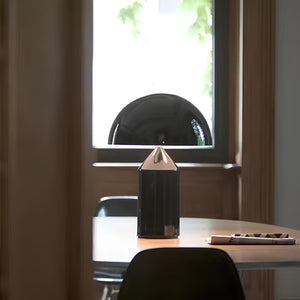 Contemporary Mushroom Table Lamp – Sleek Minimalist LED Light with Elegant Metal Frame