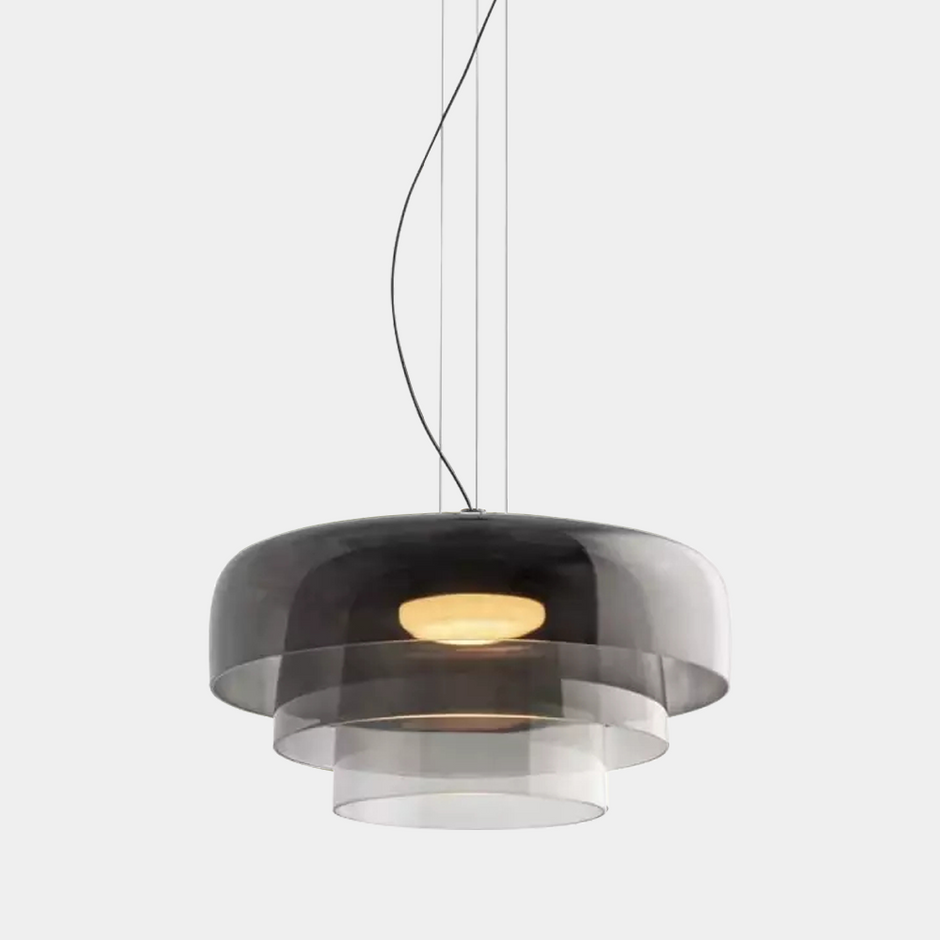 Modern Metal & Glass Pendant Light – Elegant Dining Room & Kitchen Ceiling Lamp