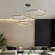 Modern Pendant Light Tir-Circle, Black/Gold/Coffee, Metal