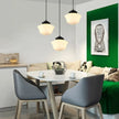 Vintage White Milk Glass Pendant Light