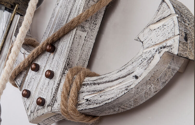 Vintage-Inspired Wall Lamp – Steampunk Wood and Metal Design