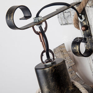 Vintage-Inspired Wall Lamp – Steampunk Wood and Metal Design