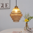 Luxury Ceiling All Brass and Glass Chandelier
