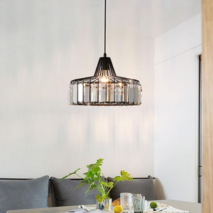 Crystal Minimalist Single-Head Chandelier