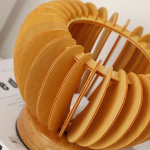 Pumpkin Wooden Desk Lamp – Carved Slat Shade with Warm Ambient Glow