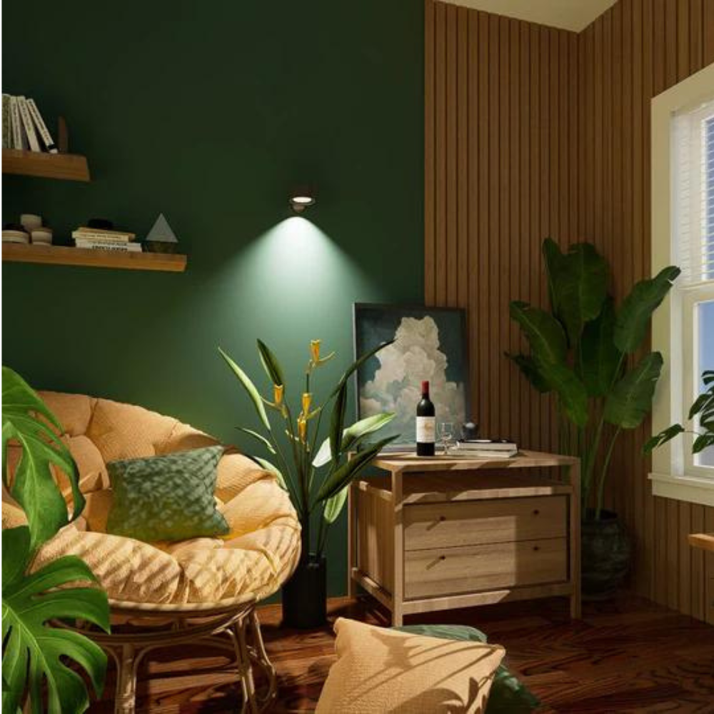 Wireless Charging Wall Lamp – 360° Rotatable LED Light with Touch