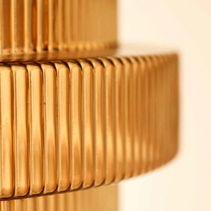 Luxury Ceiling All Brass and Glass Chandelier