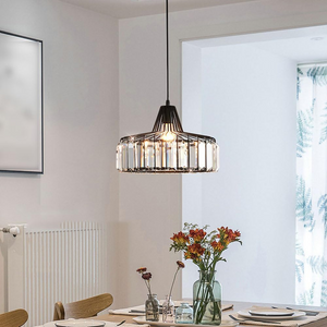 Crystal Minimalist Single-Head Chandelier